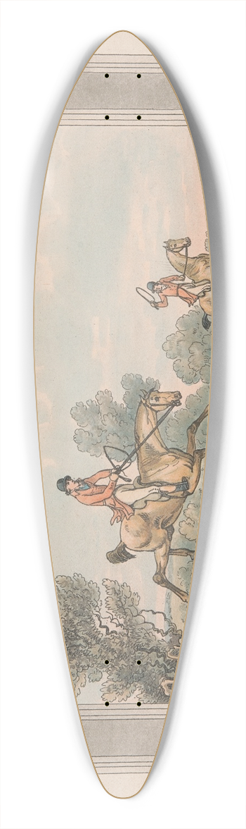 Samuel Howitt - Full Cry 39.3 inch art pintail longboard deck