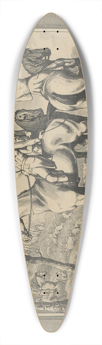Samuel Howitt - Give ye Britons then 39.3 inch art pintail longboard deck