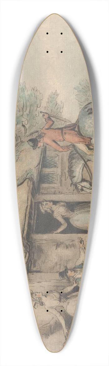 Samuel Howitt - Going Home 39.3 inch art pintail longboard deck