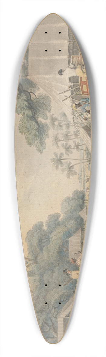 Samuel Howitt - Going Out in the Morning 39.3 inch art pintail longboard deck