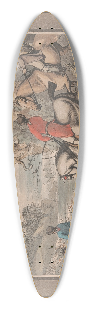 Samuel Howitt - Into the perilous flood 39.3 inch art pintail longboard deck
