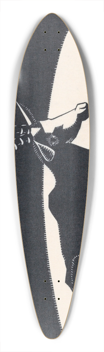 Samuel Jessurun de Mesquita - Blesbok 39.3 inch art pintail longboard deck