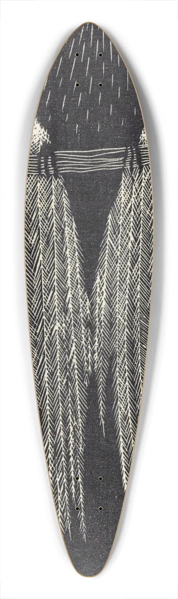 Samuel Jessurun de Mesquita - Paradijsvogel 39.3 inch art pintail longboard deck