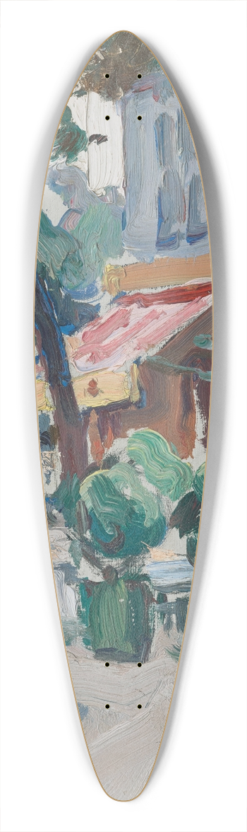 Samuel John Peploe - Luxembourg Gardens  Paris 39.3 inch art pintail longboard deck