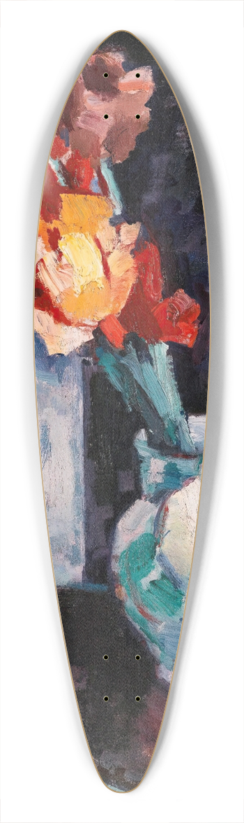 Samuel John Peploe - Tulips In A White Vase 39.3 inch art pintail longboard deck