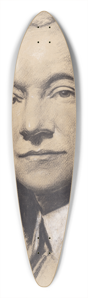 Samuel Johnson Woolf - Cyrus Stephen Eaton 39.3 inch art pintail longboard deck