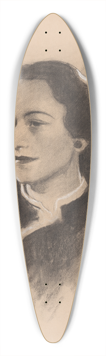 Samuel Johnson Woolf - Wallis Warfield Simpson 39.3 inch art pintail longboard deck