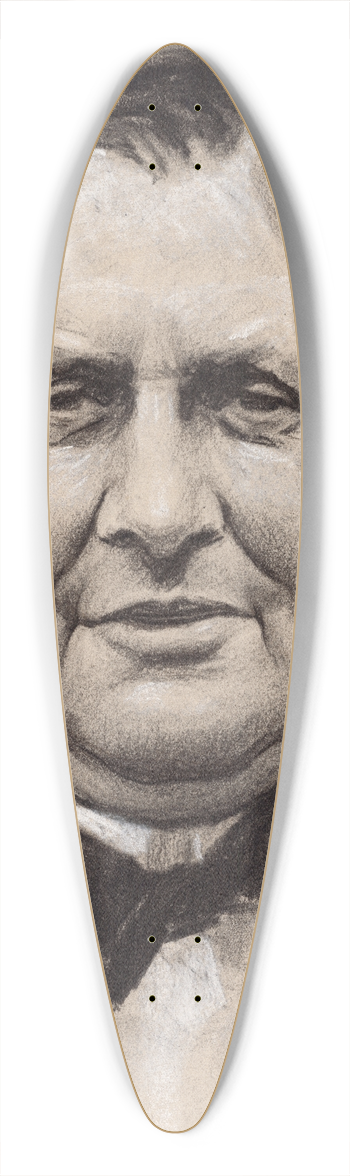 Samuel Johnson Woolf - William Wrigley, Jr. 39.3 inch art pintail longboard deck