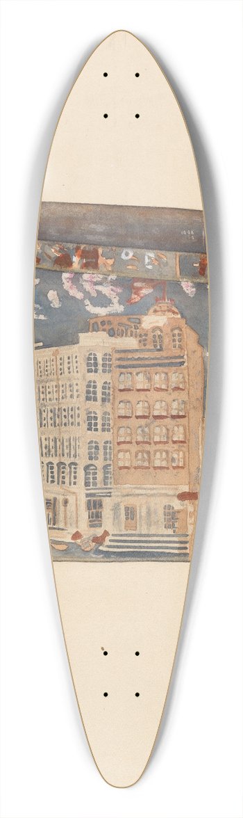 Samuel O. Klein - Bandbox 39.3 inch art pintail longboard deck