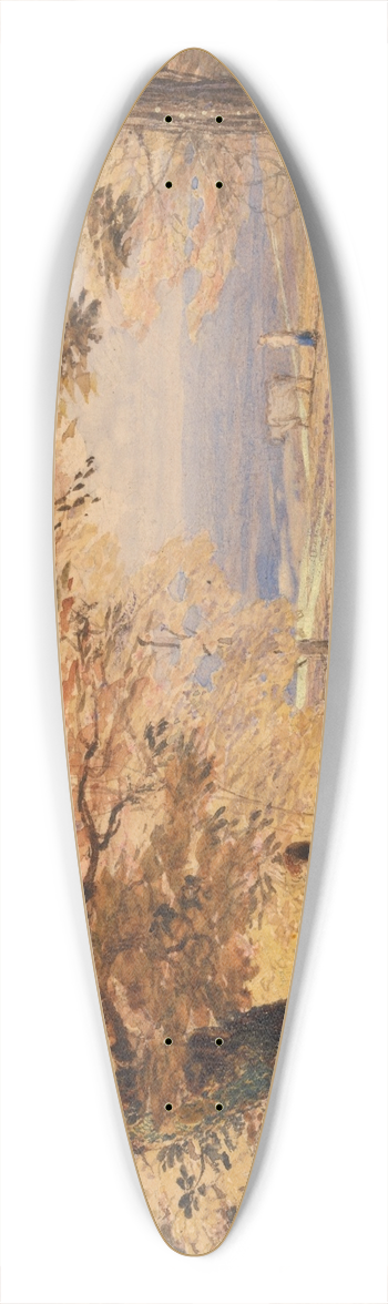 Samuel Palmer - Rustic Contentment 39.3 inch art pintail longboard deck