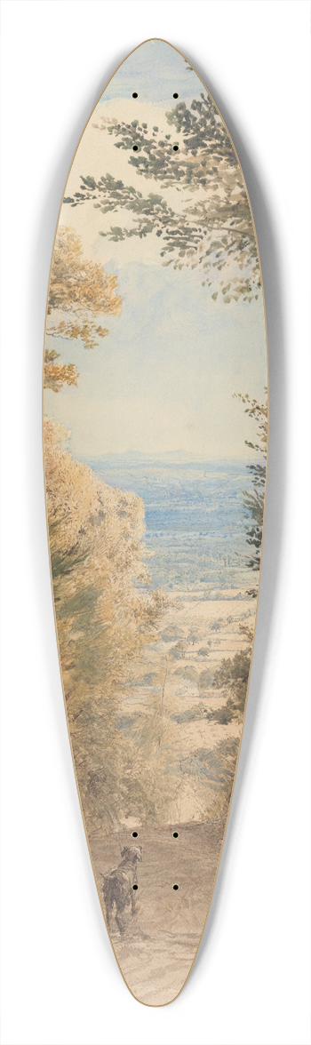 Samuel Palmer - View from Rooks Hill, Kent 39.3 inch art pintail longboard deck