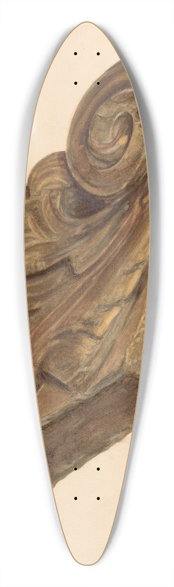 Samuel Philpot - Ship Figurehead 39.3 inch art pintail longboard deck