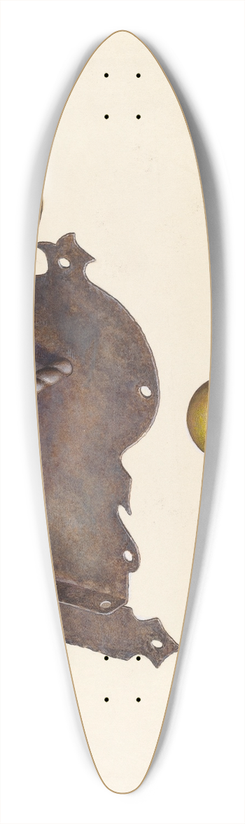 Samuel W. Ford - Lock and Key 39.3 inch art pintail longboard deck