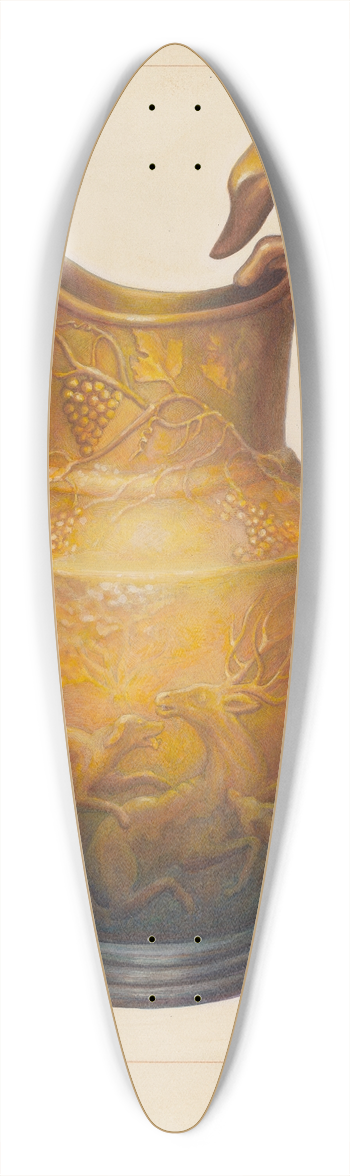 Samuel W. Ford - Pitcher 39.3 inch art pintail longboard deck