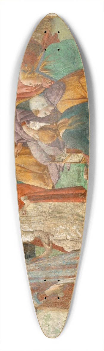 Sandro Botticelli - Young man before the Seven liberal arts 39.3 inch art pintail longboard deck