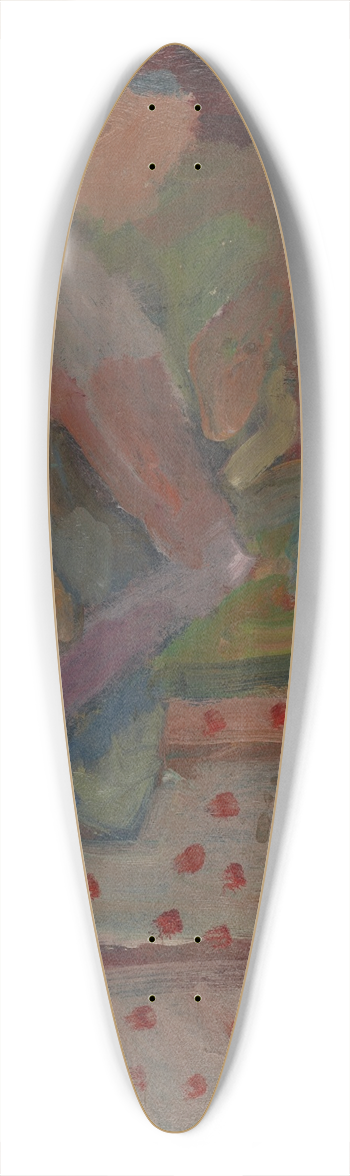Sasza Blonder - Composition with a Nude 39.3 inch art pintail longboard deck