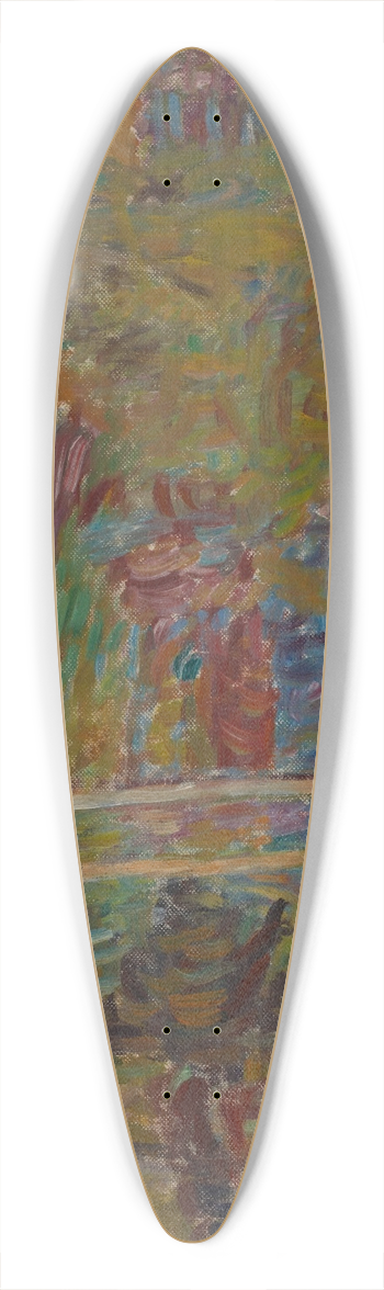 Sasza Blonder - Road in the Forest 39.3 inch art pintail longboard deck