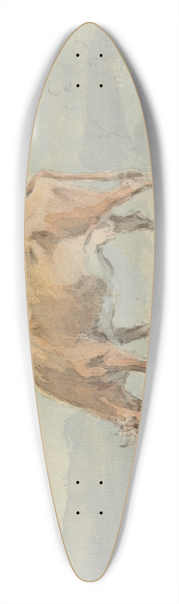 Sawrey Gilpin - Cow Grazing. 39.3 inch art pintail longboard deck