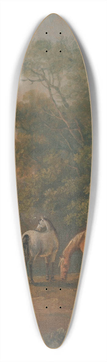 Sawrey Gilpin - Mares and Foals 39.3 inch art pintail longboard deck