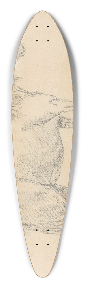 Sawrey Gilpin - Standing Horse 39.3 inch art pintail longboard deck