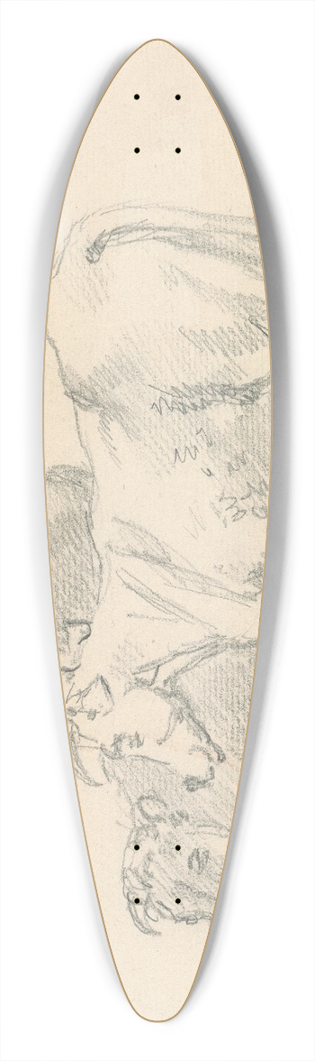 Sawrey Gilpin - Two Cows 39.3 inch art pintail longboard deck
