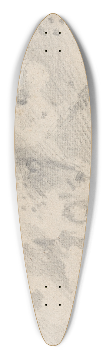 Sawrey Gilpin - Two Leopards 39.3 inch art pintail longboard deck