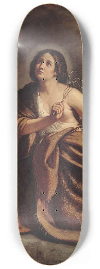 Guercino - Penitent Magdalene 8.25 inch art skate deck