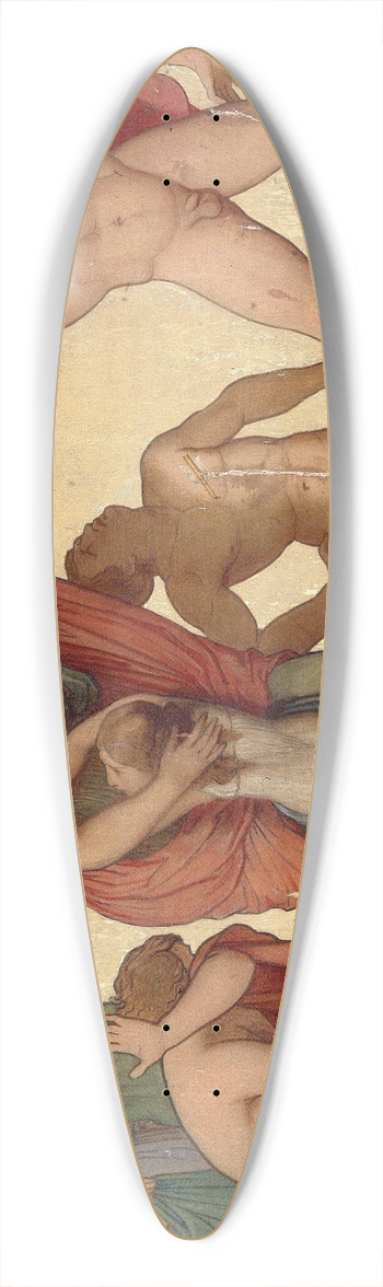 Sbastien Melchior Cornu - Massacre des Niobides 39.3 inch art pintail longboard deck