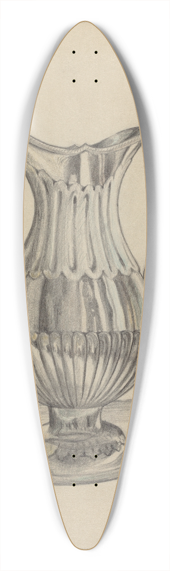S. Brodsky - Silver Pitcher 39.3 inch art pintail longboard deck