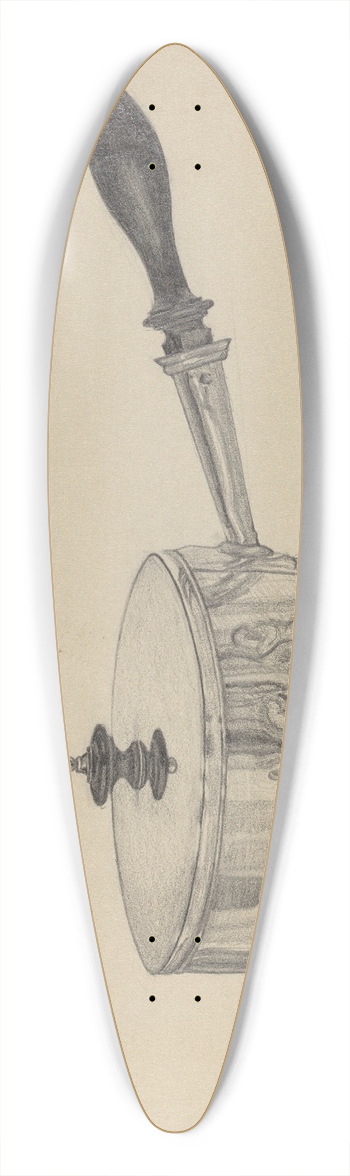 S. Brodsky - Silver Serving Dish 39.3 inch art pintail longboard deck