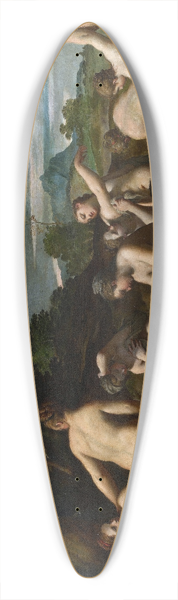 Scarsellino - Nymphs At The Bath 39.3 inch art pintail longboard deck