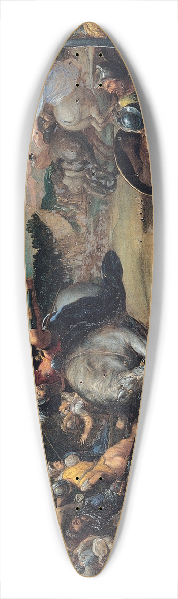 Scarsellino - The Fall of Saint Paul 39.3 inch art pintail longboard deck
