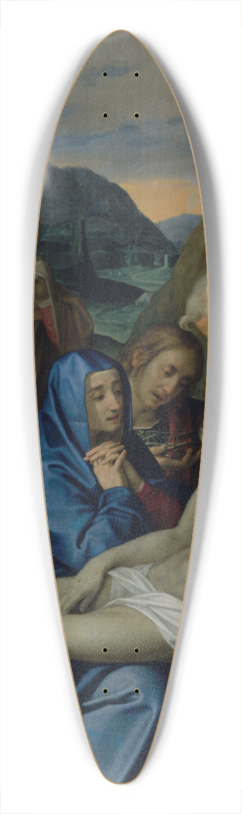 Scipione Pulzone - The Lamentation 39.3 inch art pintail longboard deck