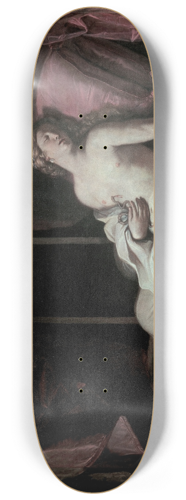 Guercino - The Death of Cleopatra 8.25 inch art skate deck