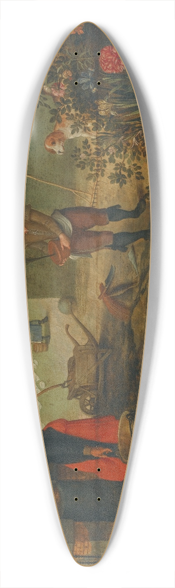 Sebastian Vrancx - An Allegory Of Spring 39.3 inch art pintail longboard deck