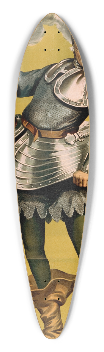 Sewell Collins - De Wolf Hopper as El Capitan 39.3 inch art pintail longboard deck