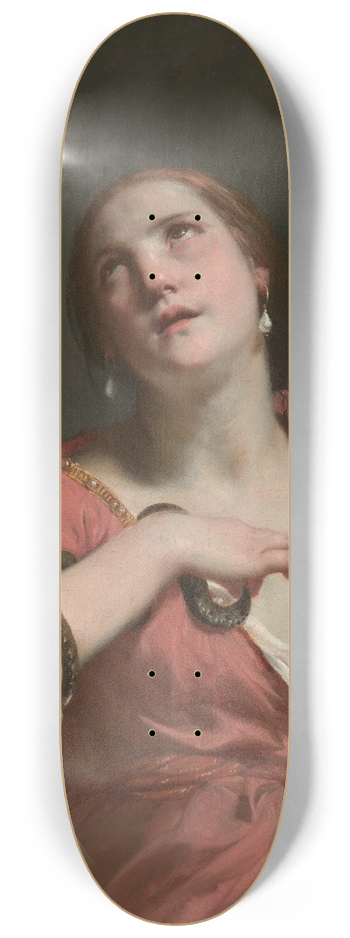 Guido Cagnacci - The Death of Cleopatra 8.25 inch art skate deck