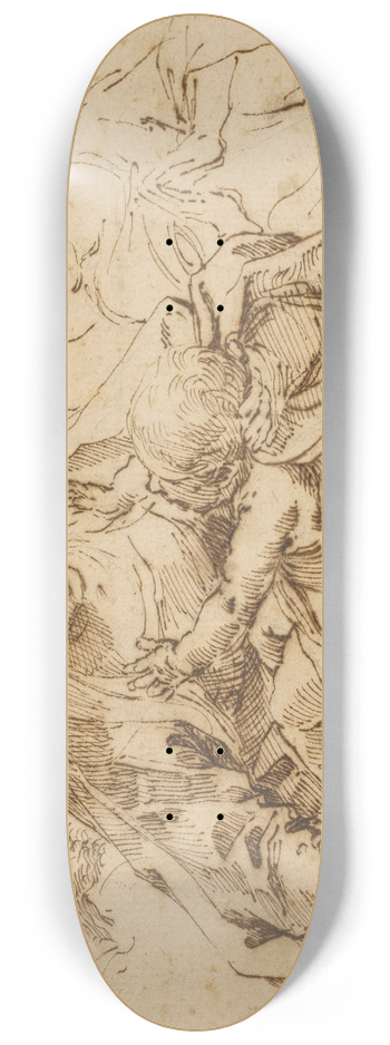 Guido Reni - Holy Family with an Angel 8.25 inch art skate deck
