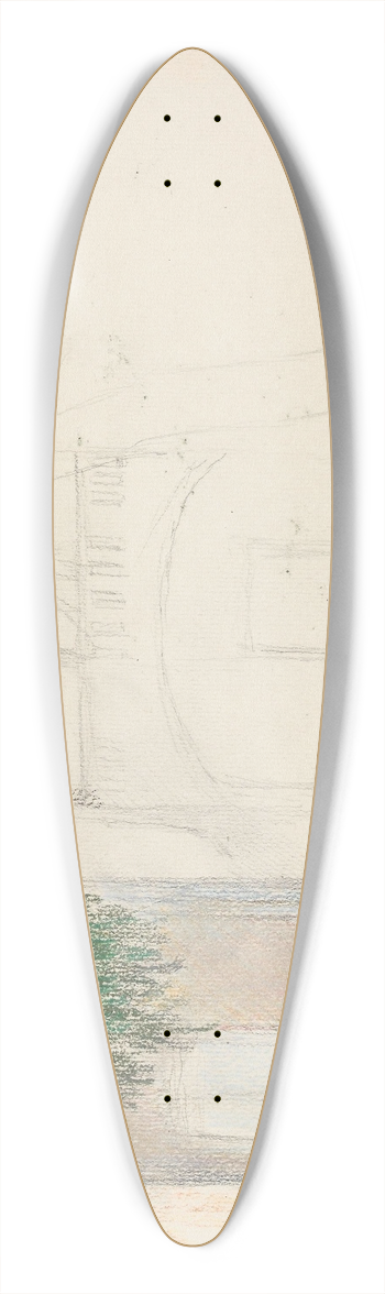 Signe Scheel - Hotel Sole Pompei 39.3 inch art pintail longboard deck