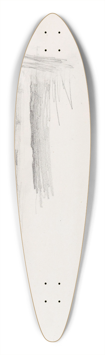 Signe Scheel - Landskap med tre 39.3 inch art pintail longboard deck