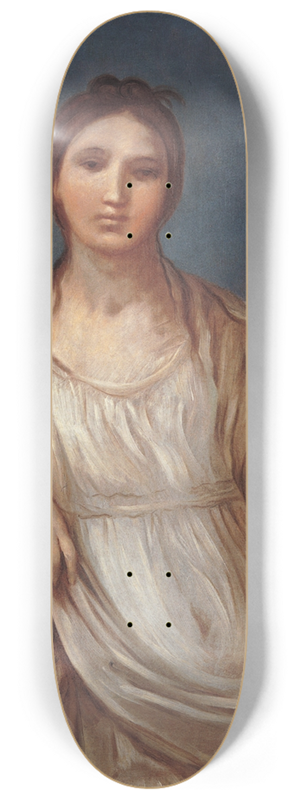 Guido Reni - Portrait of girl with a crown 8.25 inch art skate deck