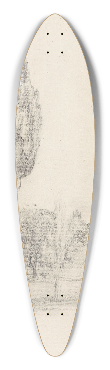 Signe Scheel - Piazza di Siena, Villa Borghese Roma 39.3 inch art pintail longboard deck