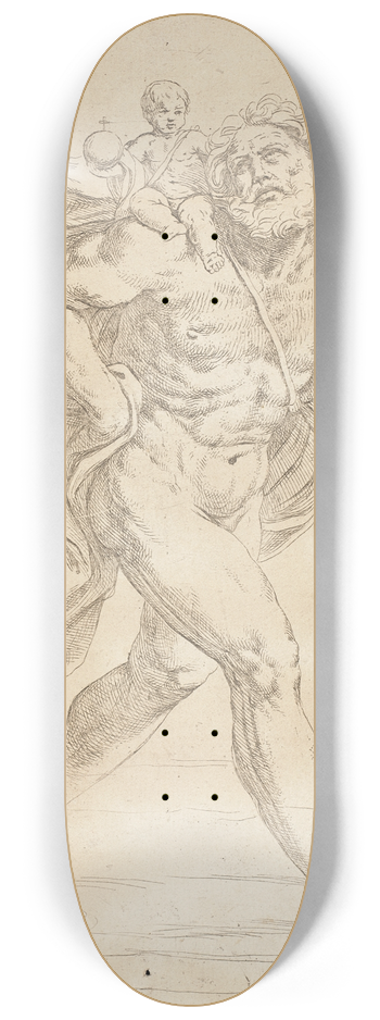Guido Reni - Saint Christopher and the Holy Child 8.25 inch art skate deck