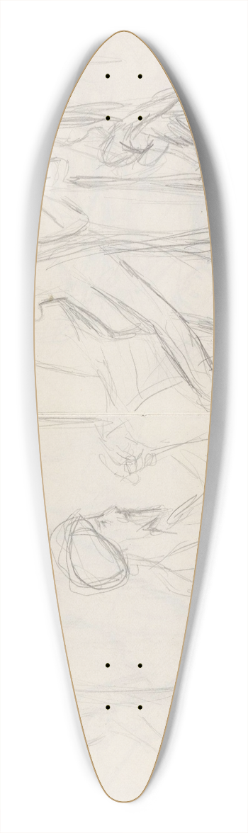 Signe Scheel - Rebecca og Elieser 39.3 inch art pintail longboard deck