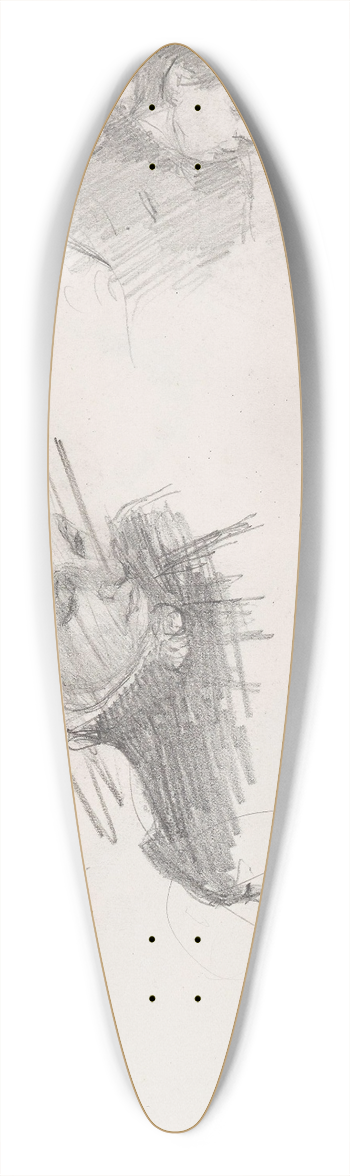 Signe Scheel - To kvinneportrett 39.3 inch art pintail longboard deck