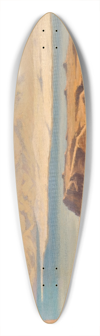Silvio Poma - A Scene in the Desert 39.3 inch art pintail longboard deck