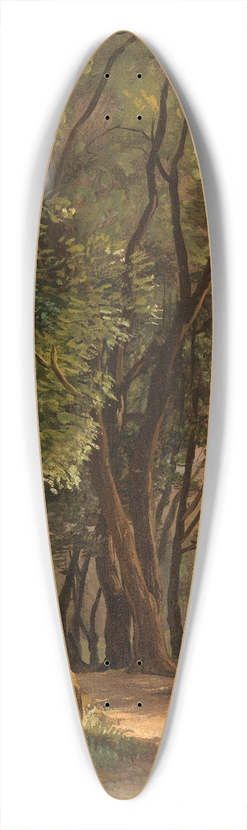 Simon Denis - Im Park von Ariccia 39.3 inch art pintail longboard deck