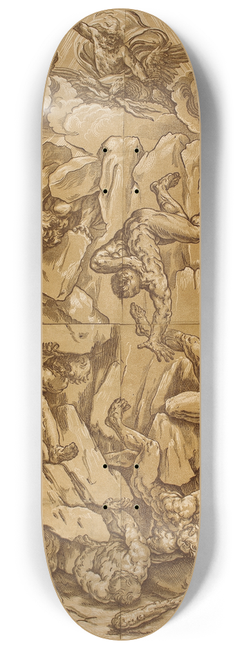 Guido Reni - The Fall of the Giants 8.25 inch art skate deck