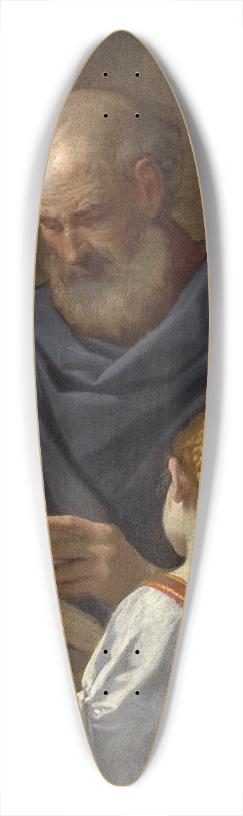 Simone Cantarini - Saint Matthew and the Angel 39.3 inch art pintail longboard deck