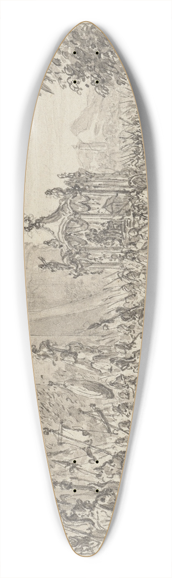 Simon Fokke - Das Begrbnis Alexanders 39.3 inch art pintail longboard deck